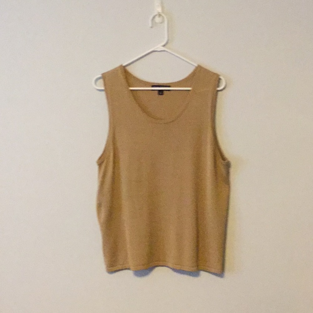Gold sleeveless shell